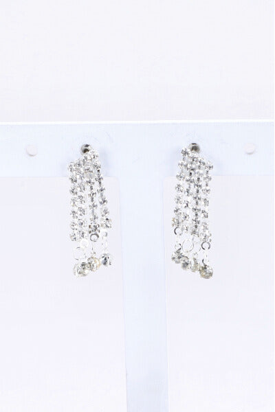 Aretes Brillos Cascada PLATA