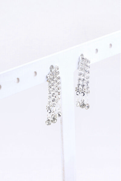 Aretes Brillos Cascada PLATA