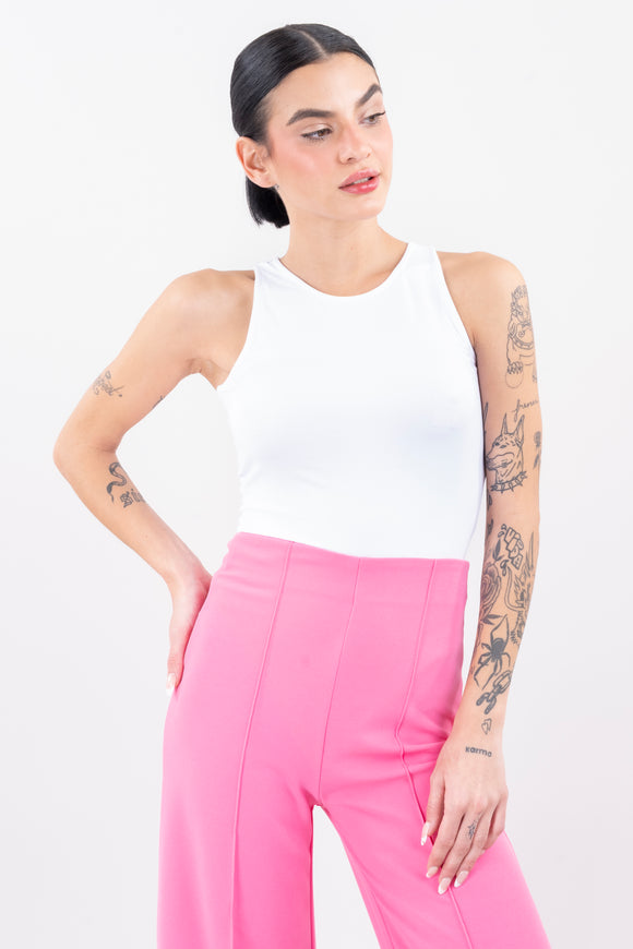 Bodysuit liso cuello redondo