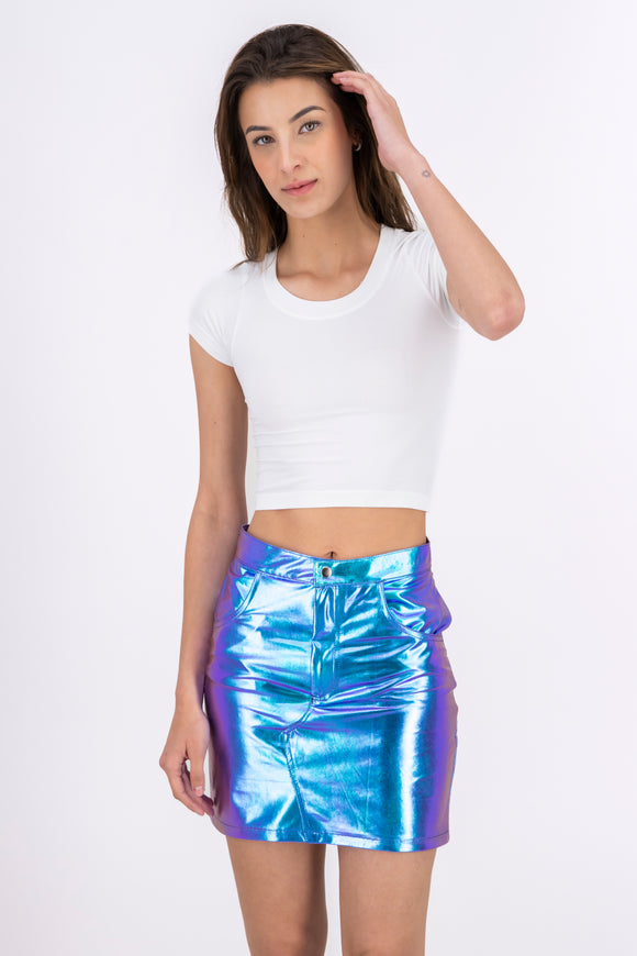 Top manga corta seamless