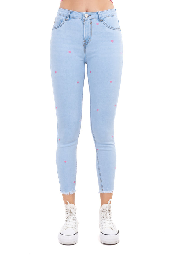 Jeans skinny corazones