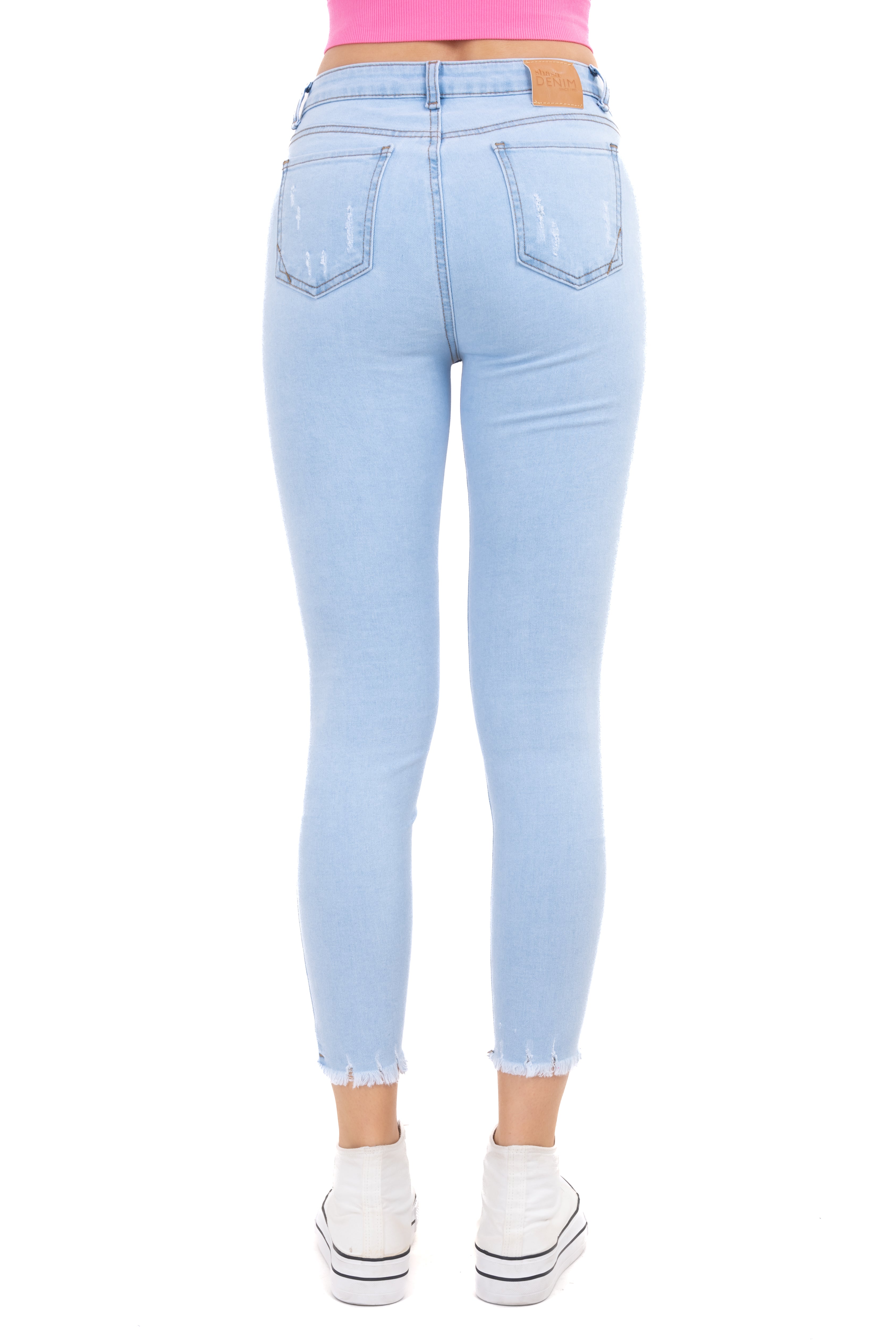 Jeans skinny corazones BLEACHED