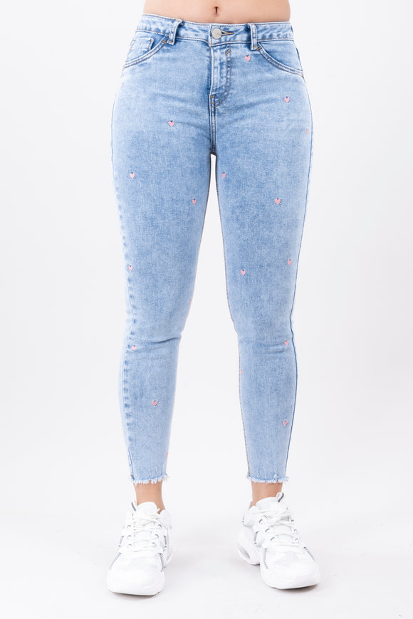 Jeans skinny corazones