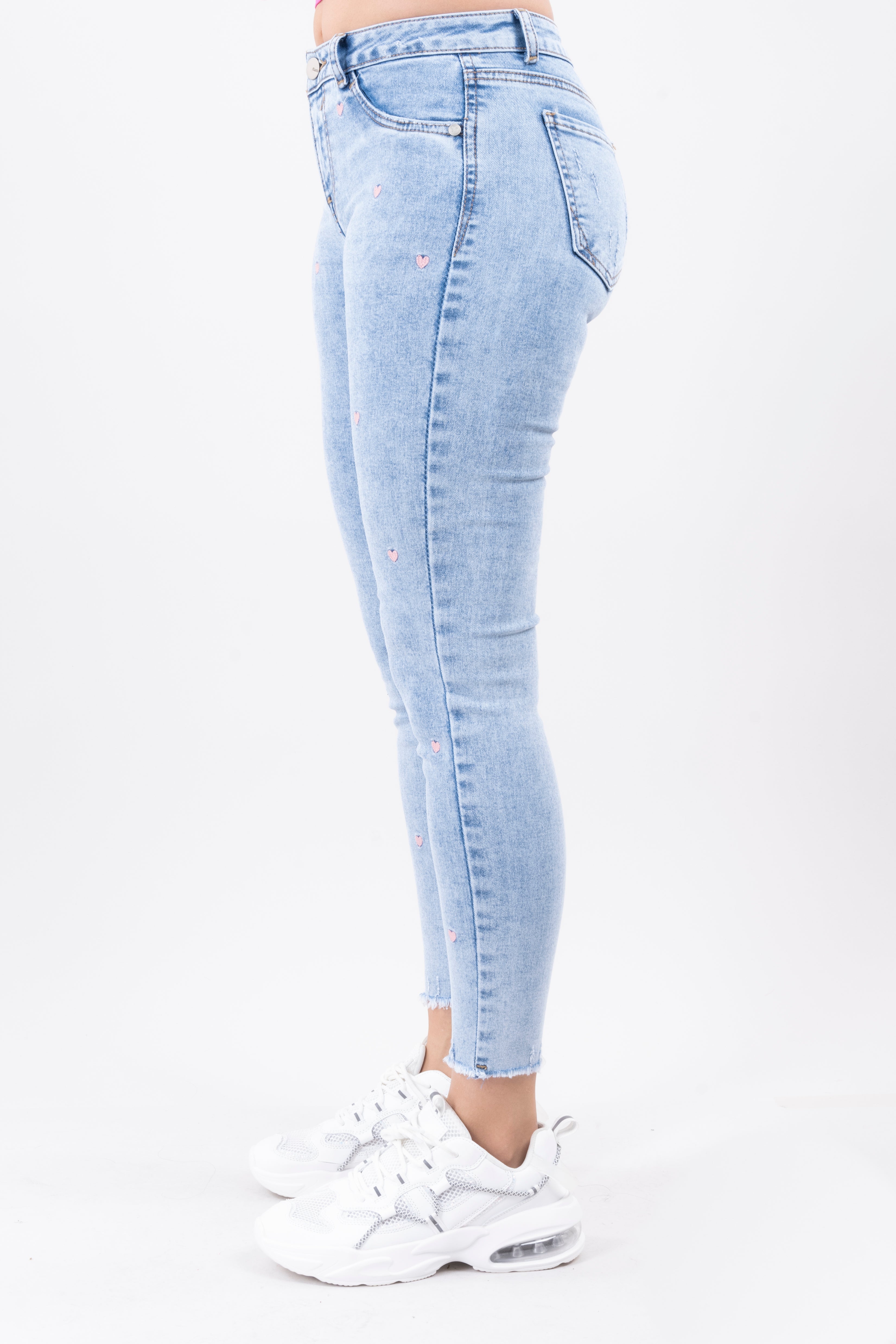 Jeans skinny corazones ACID LIGHT