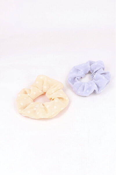 Set 2 scrunchie estrellas HUESO