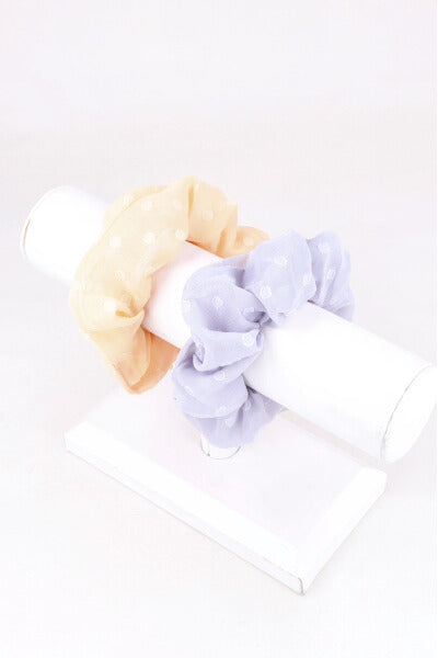 Set 2 scrunchie estrellas HUESO