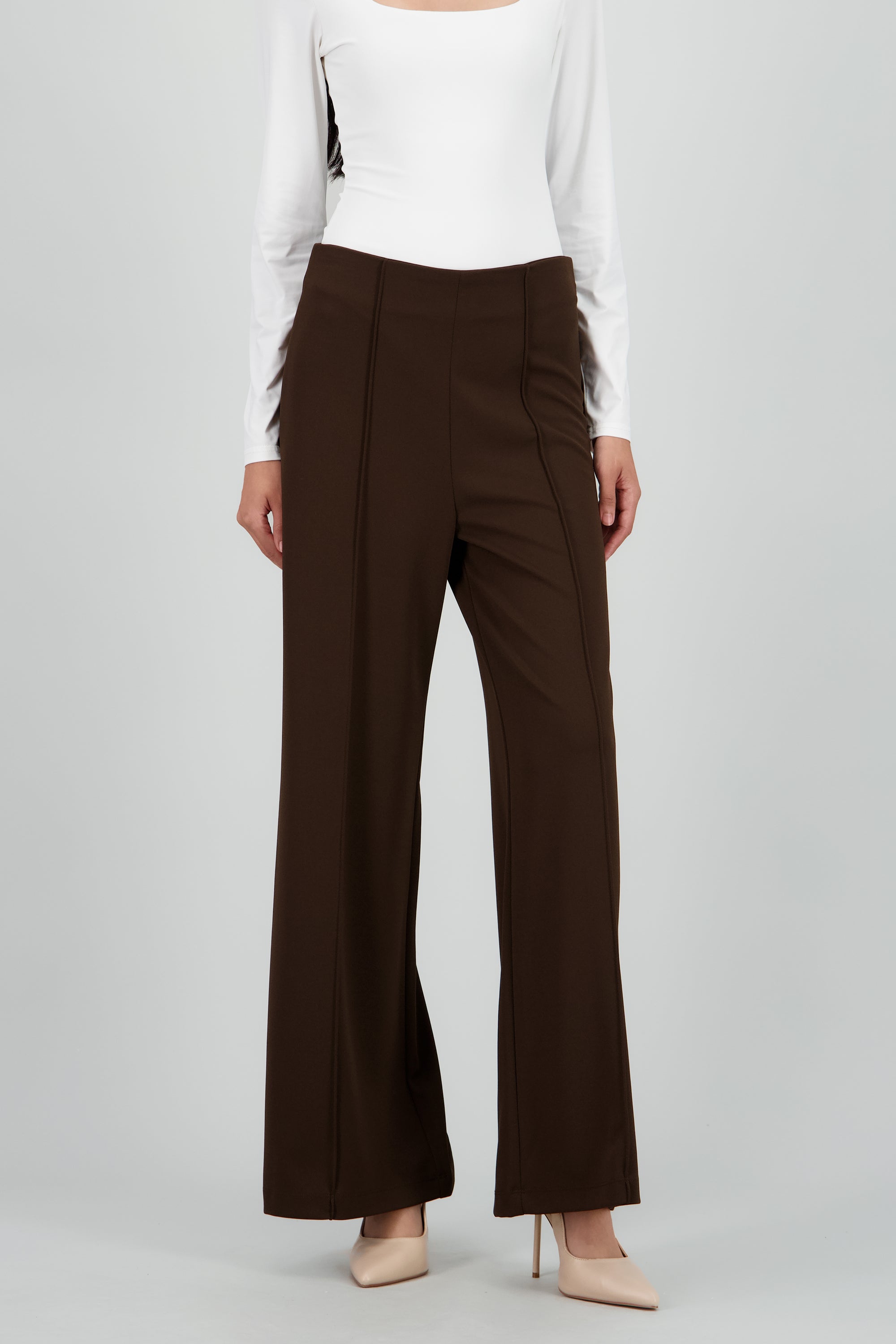 Pantalón Amplio Costura Frontal