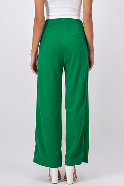 Pantalón Amplio Costura Frontal VERDE PASTO