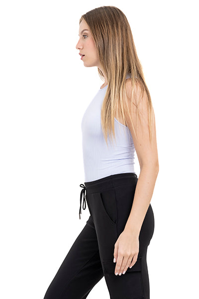 Bodysuit acanalado cuello redondo LAVANDA