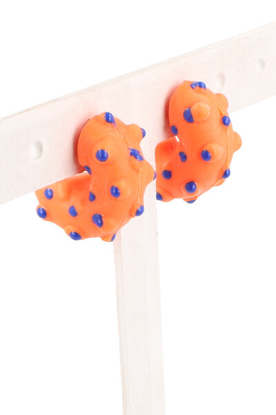 Arracadas mini borlas NARANJA