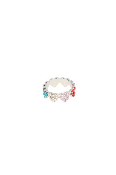 Anillo Multi Corazones PLATA