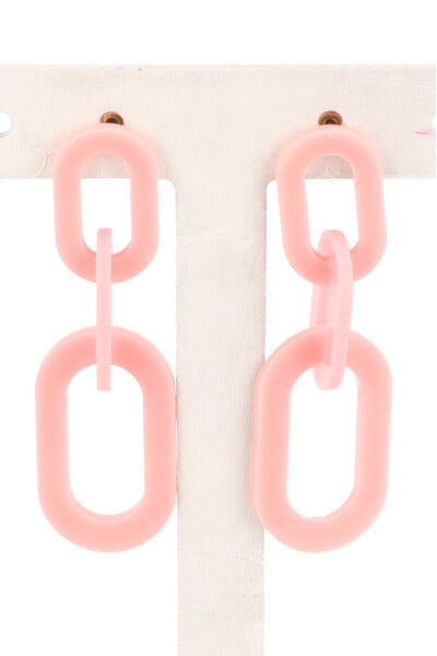 Aretes Cadena ROSA