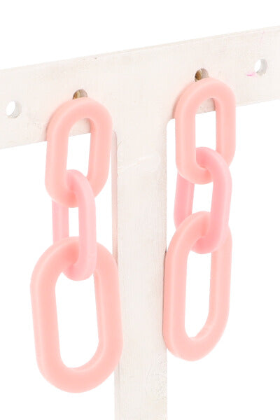 Aretes Cadena ROSA