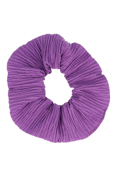 Scrunchie textura monocolor LILA