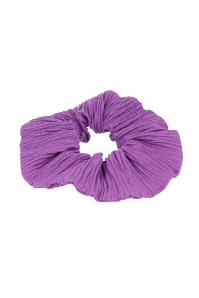 Scrunchie textura monocolor LILA