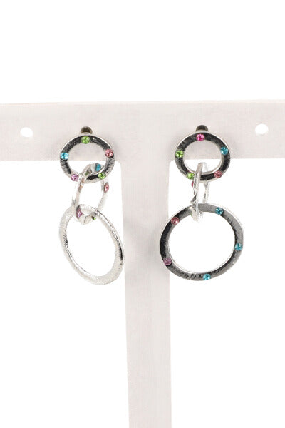 Aretes Multicolor Metal PLATA