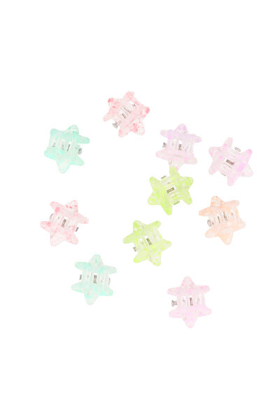 Set 10 pincitas estrella MULTICOLOR PASTEL