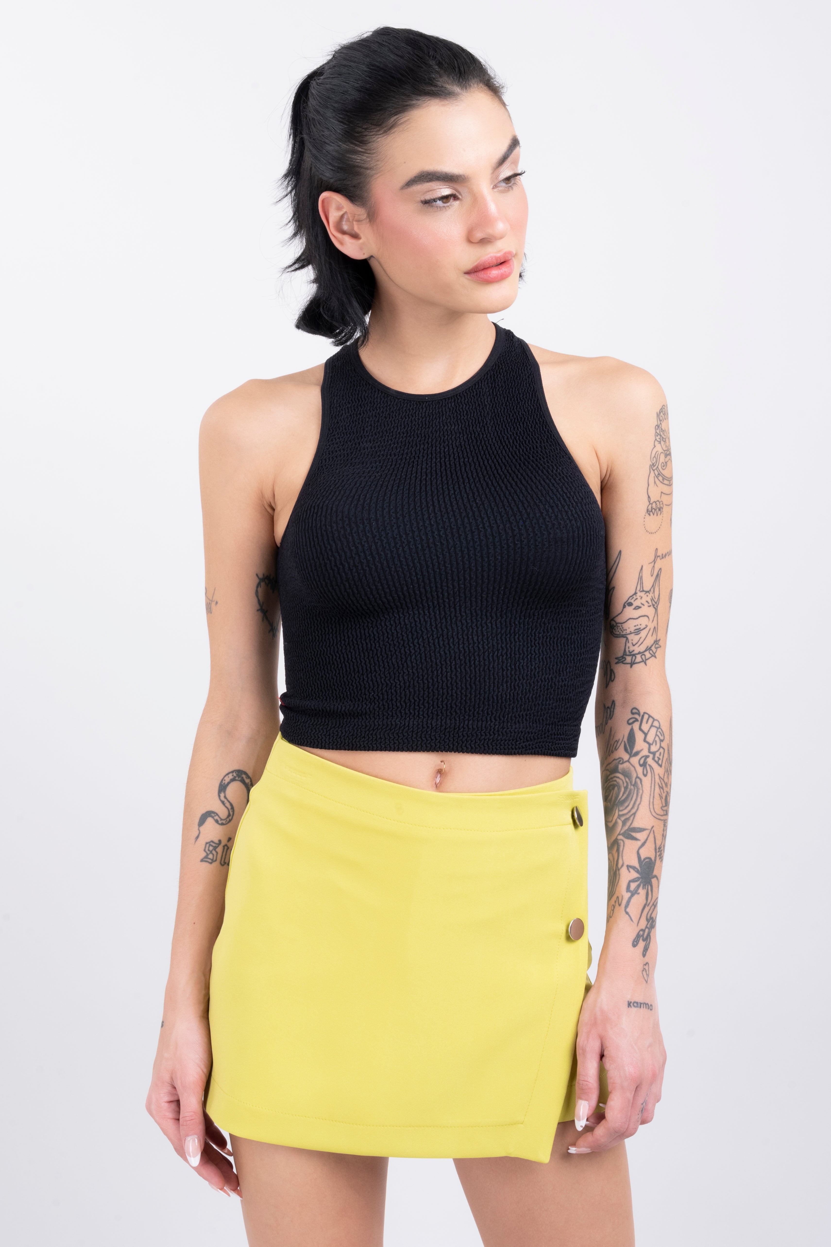 Top tank seamless NEGRO