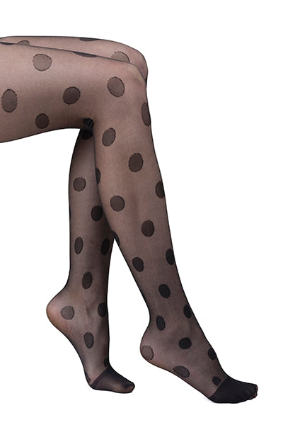 Medias mesh polka dots