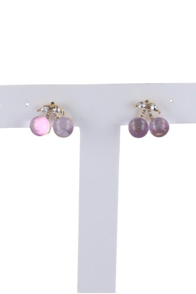 Aretes Studs Cereza