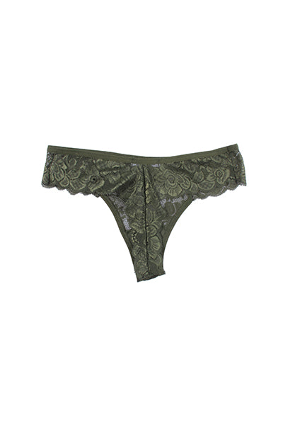 Tanga aberturas delanteras OLIVO