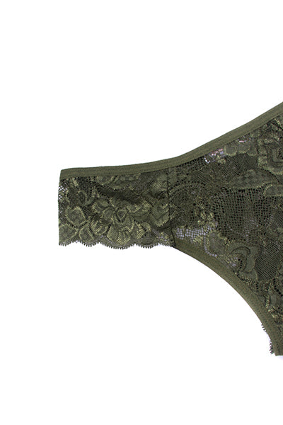 Tanga aberturas delanteras OLIVO