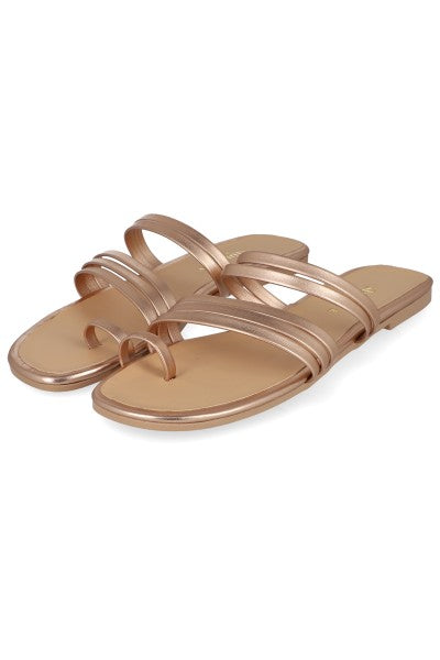 Sandalias cintas anillo dedo