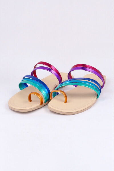 Sandalias cintas anillo dedo