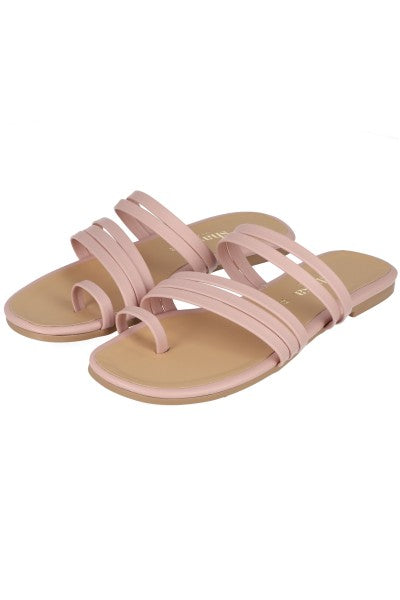 Sandalias cintas anillo dedo