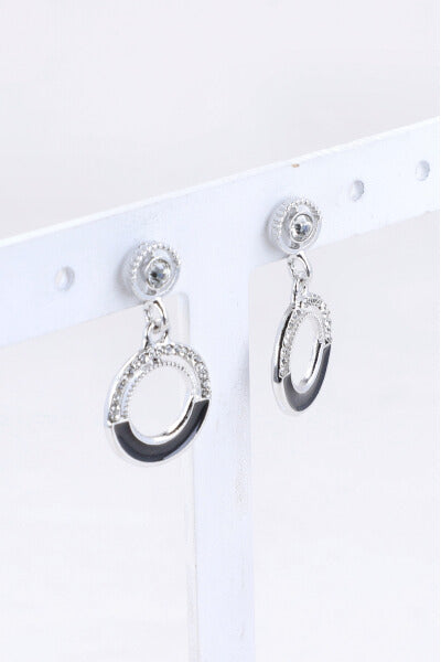 Aretes Circulo Brillos PLATA