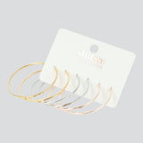 Set 3 Pares Arracadas Sencillas