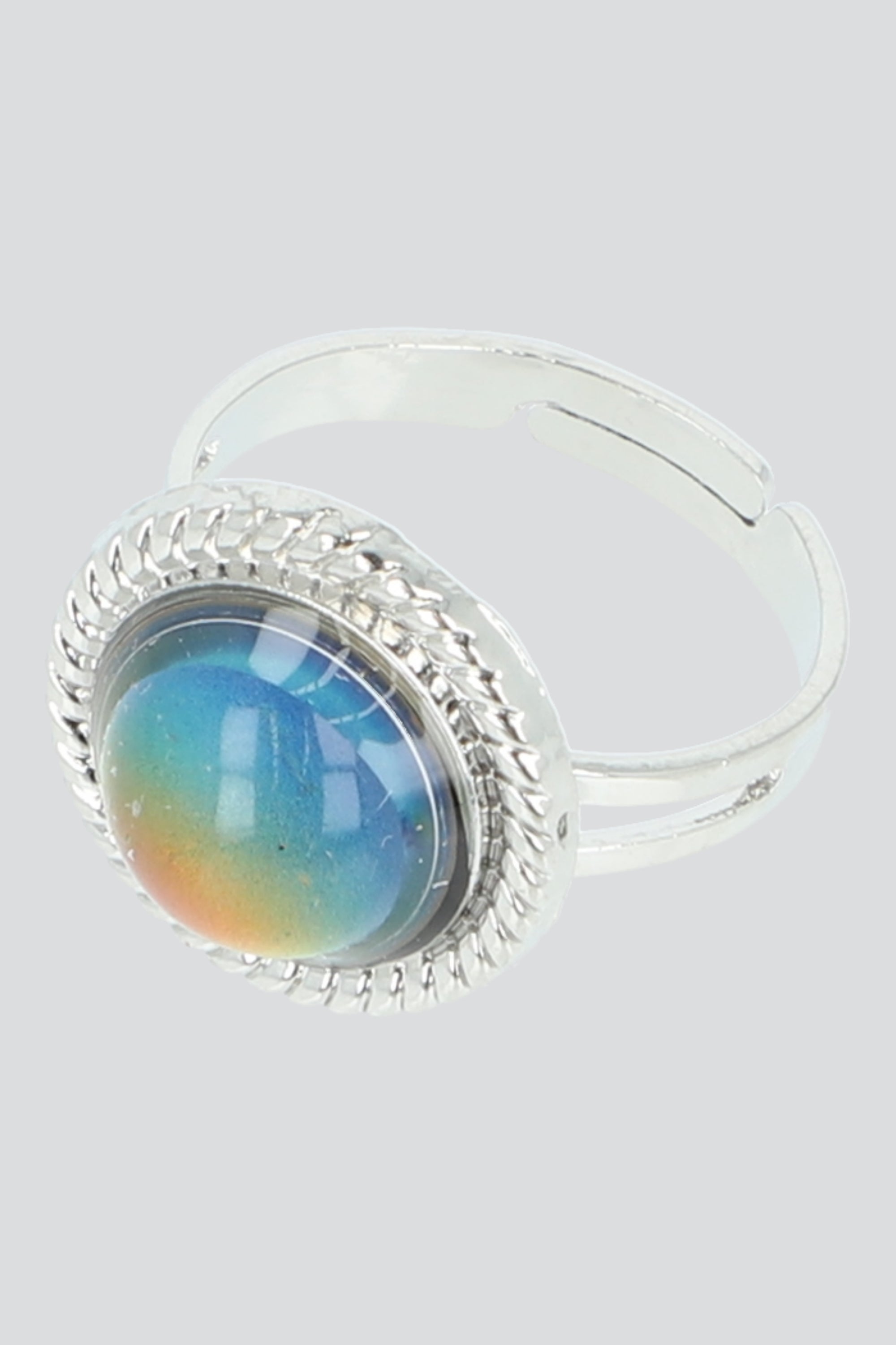 Anillo humor círculo PLATA