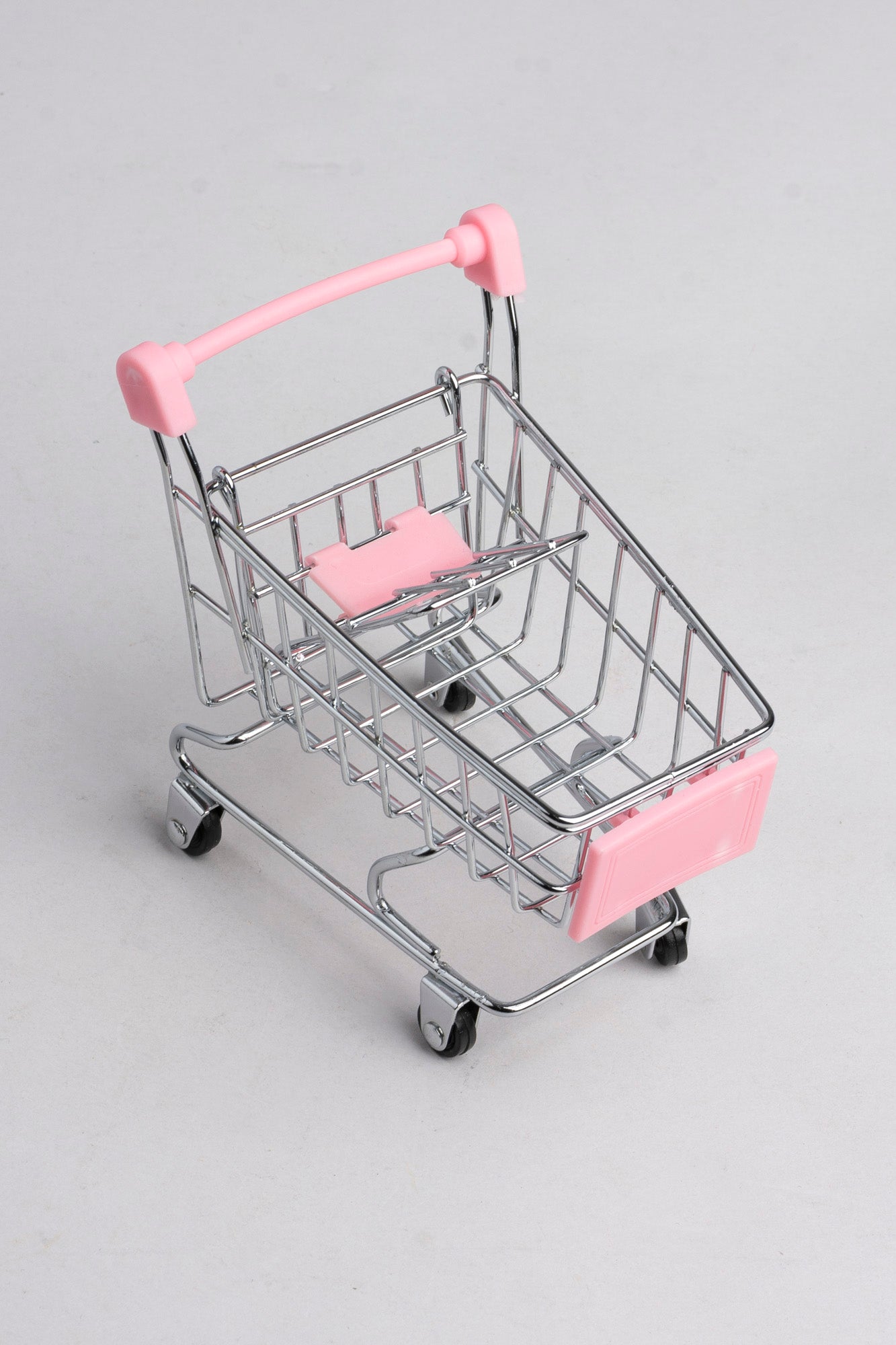 Mini Carrito Compras Decorativo ROSA