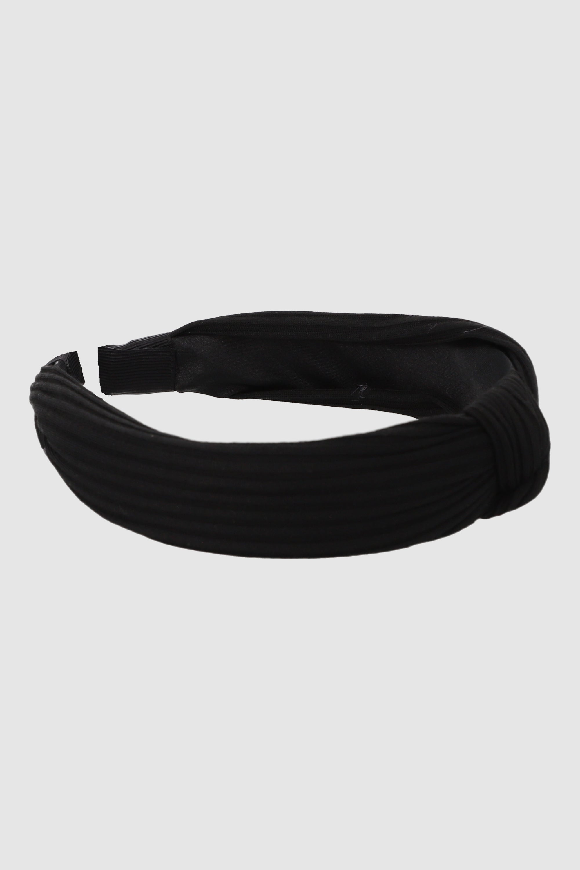 Diadema Forrada Nudo Trenzado NEGRO