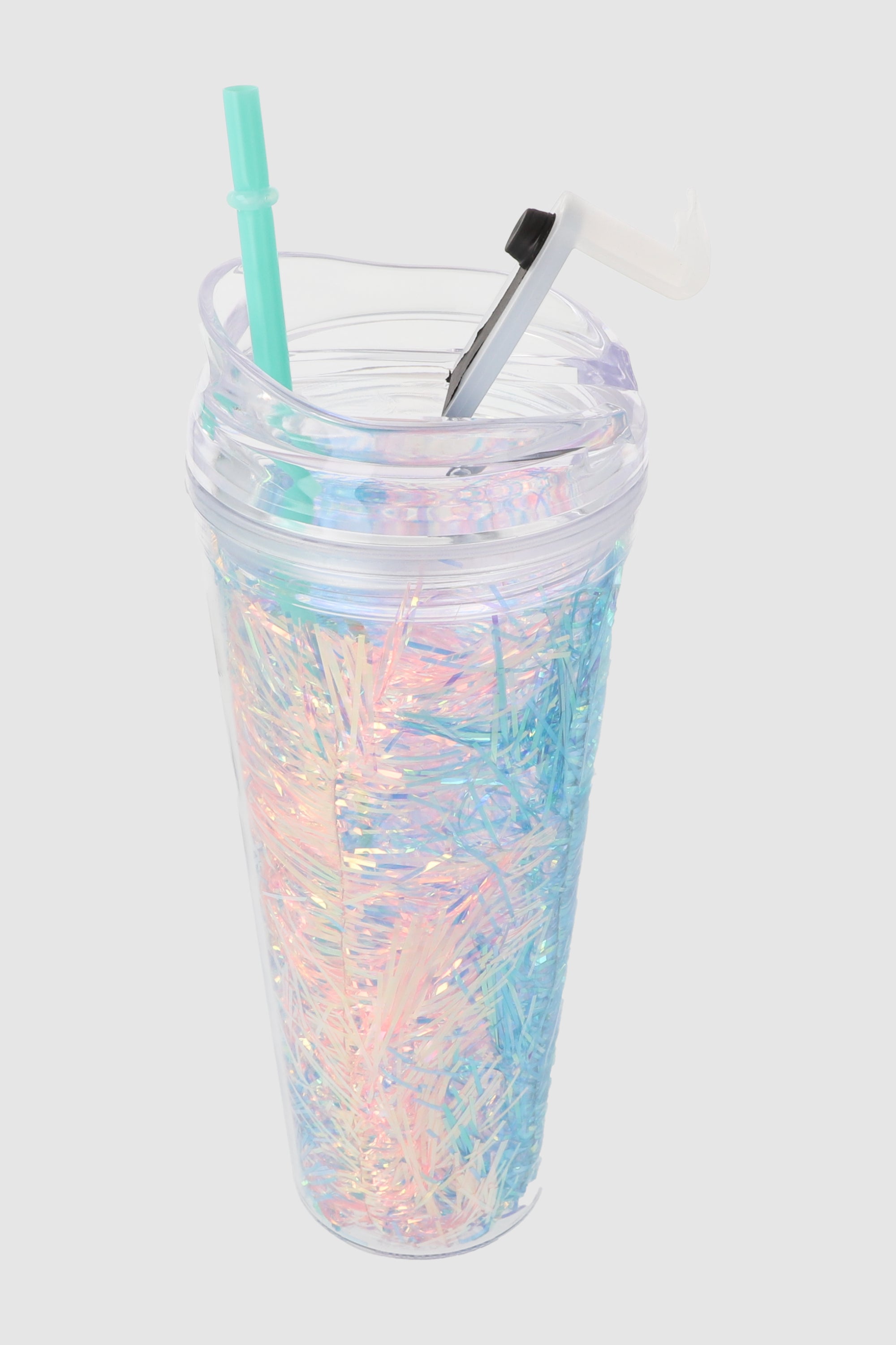 Vaso Doble Pared Confeti MULTICOLOR BRILLANTE