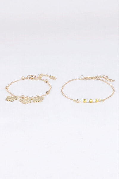 2P Pulsera Mariposas ORO