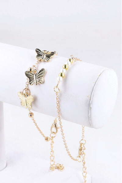 2P Pulsera Mariposas ORO