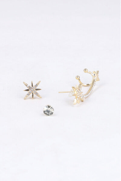 3P Earcuff Estrella Brillos ORO