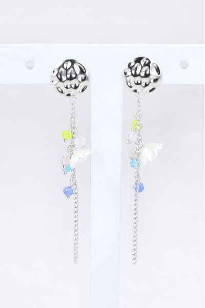 Aretes Circulo Flor PLATA