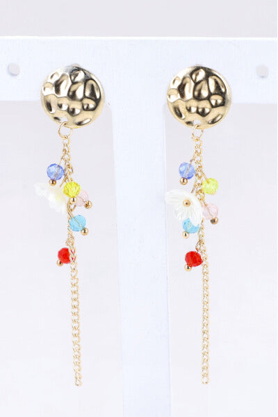 Aretes Circulo Flor ORO