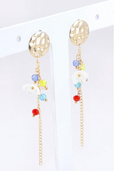 Aretes Circulo Flor ORO