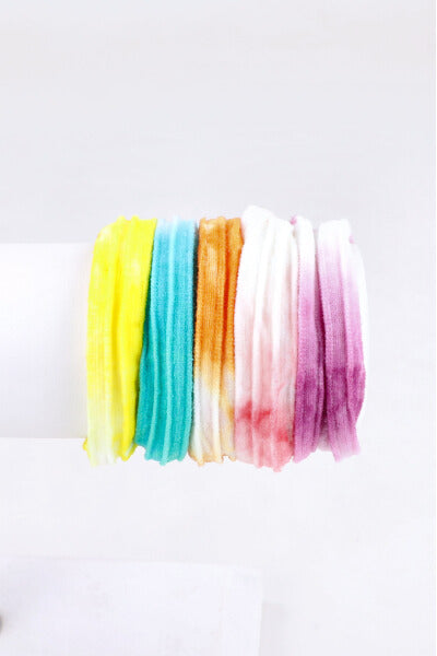 Set 5 ligas tie dye MULTICOLOR