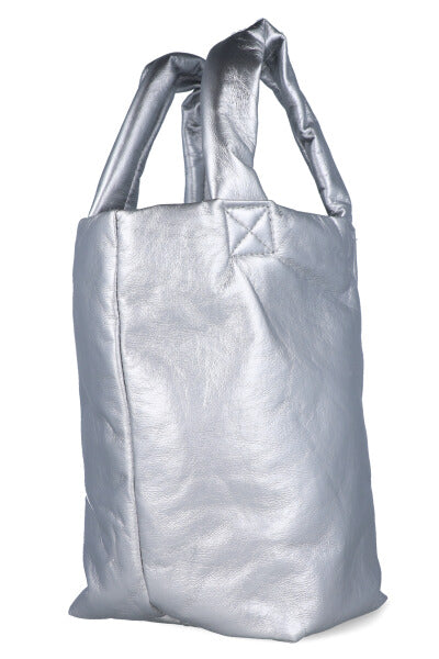 Bolsa tote metalizada PLATA