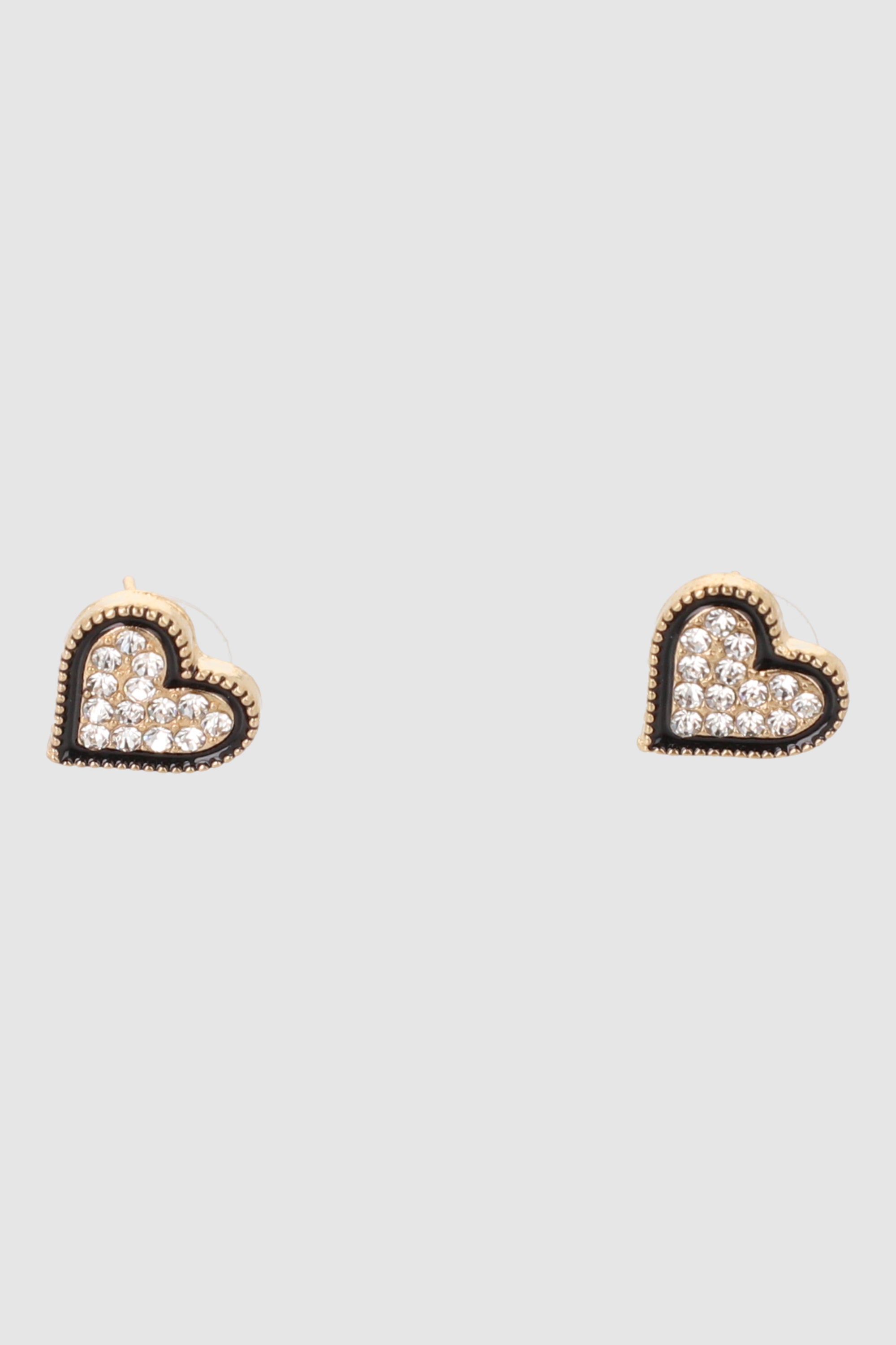 Aretes corazón brillos ORO