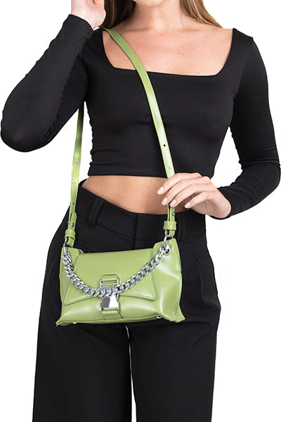 Bolsa crossbody cadena metálica OLIVO