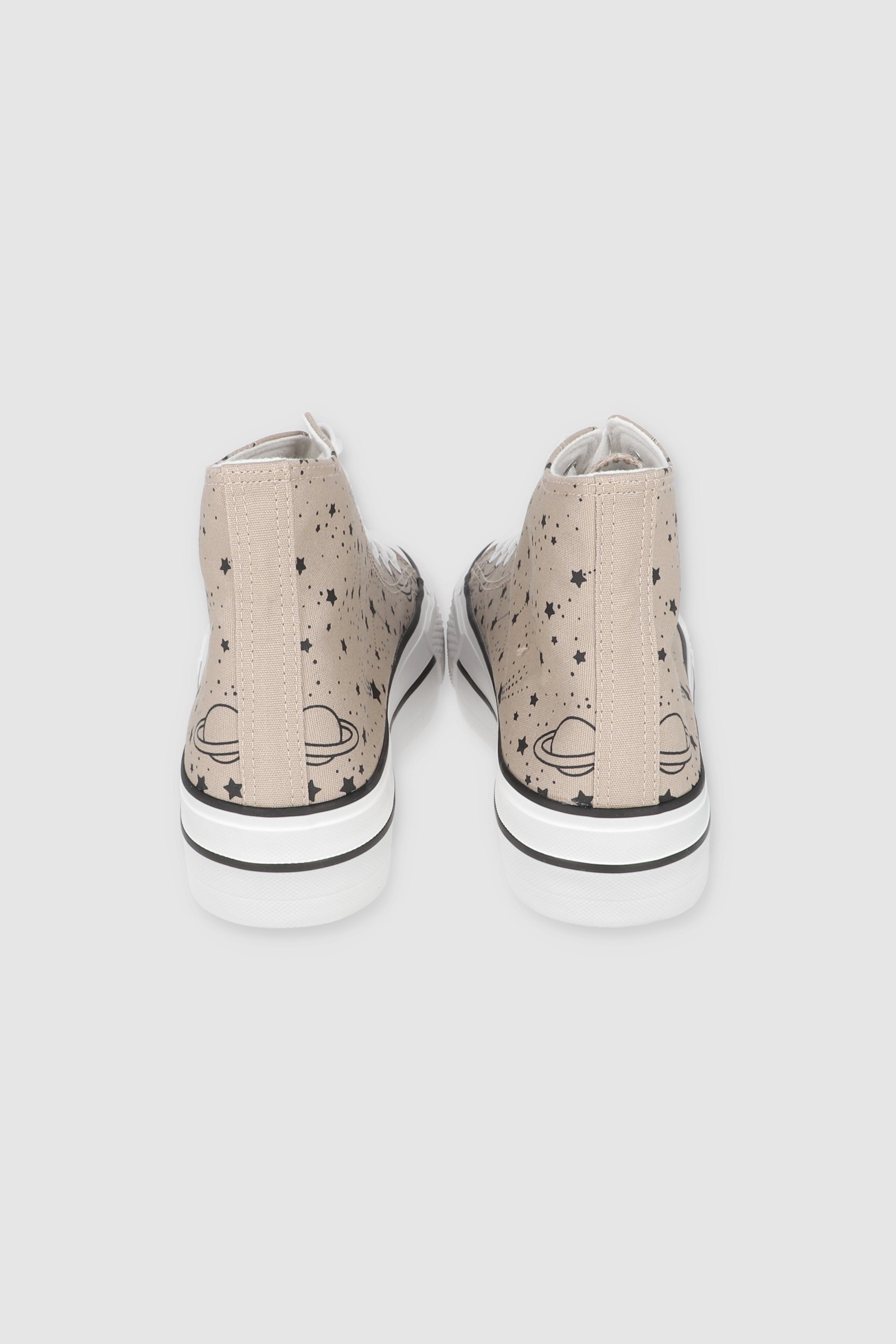 Tenis Canvas Galaxia Plataforma TAUPE