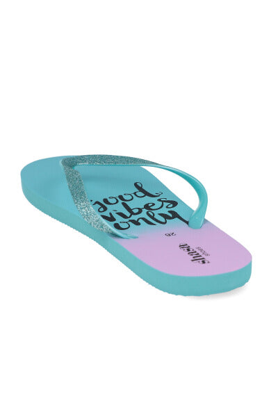 Flip flops estampado Good Vibes AZUL