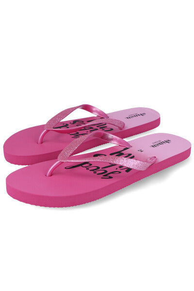 Flip flops estampado Good Vibes ROSA