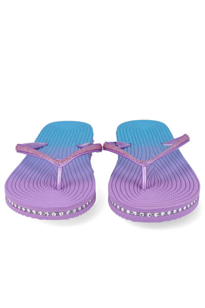 Flip flops degradado brillos AZUL COMBO