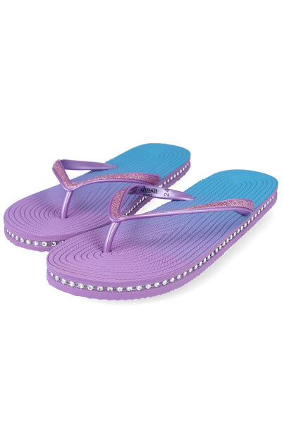 Flip flops degradado brillos AZUL COMBO